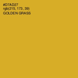 #D7AD27 - Golden Grass Color Image